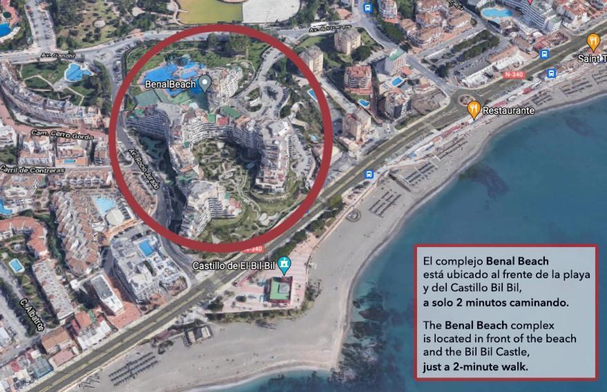 Lejlighed Benal Ii, Estudio Con Parque Acuatico Y Vistas Al Mar. Benalmádena