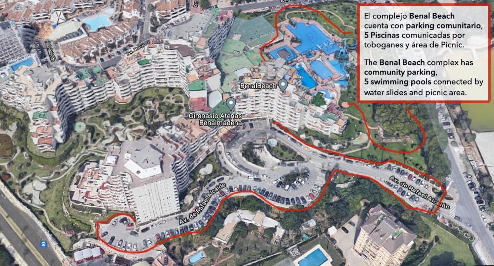 Lejlighed Benal Ii, Estudio Con Parque Acuatico Y Vistas Al Mar. Benalmádena
