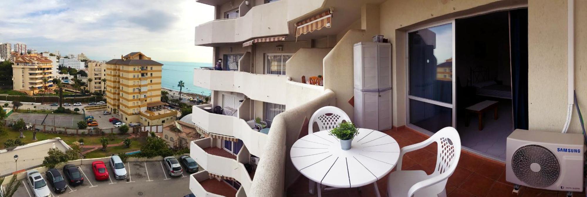 Lejlighed Benal Ii, Estudio Con Parque Acuatico Y Vistas Al Mar. Benalmádena